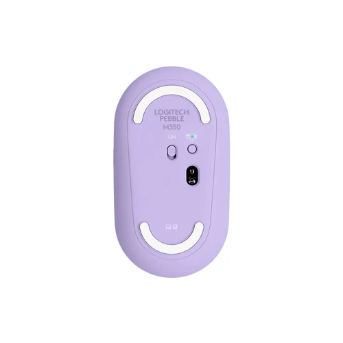 Logitech M350 Pebble Silent Wireless Mouse with Bluetooth, Purple - 4