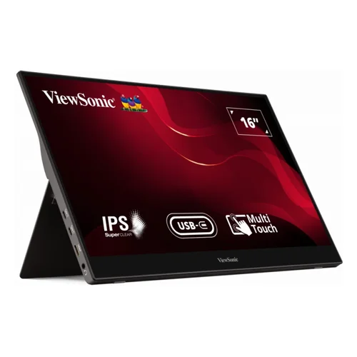 ViewSonic TD1655 15.6-inch Portable Touch Monitor with USB-C and Mini HDMI - 2