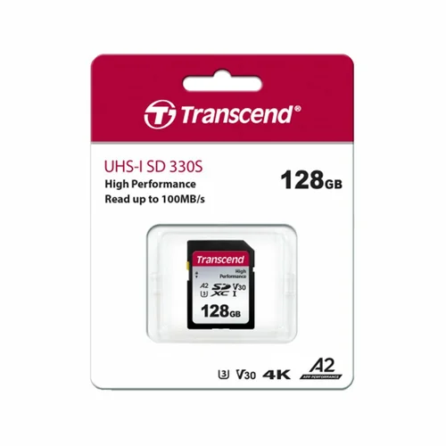 Transcend 128GB 330S UHS-I SDXC 100MB/s SD Memory Card /TS128GSDC330S/ - 2