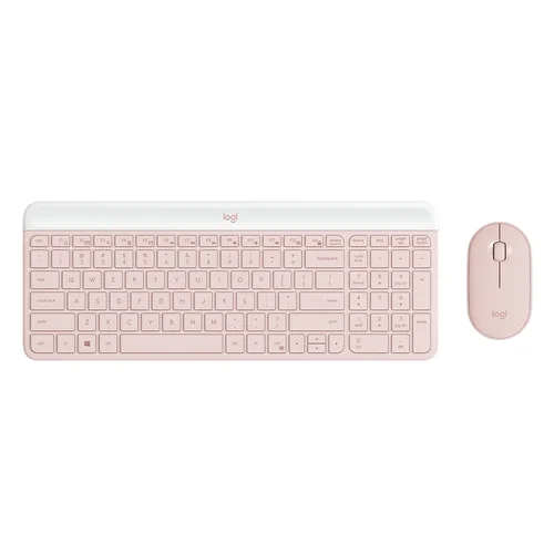 Logitech MK470 Slim Wireless Combo, Pink - 1