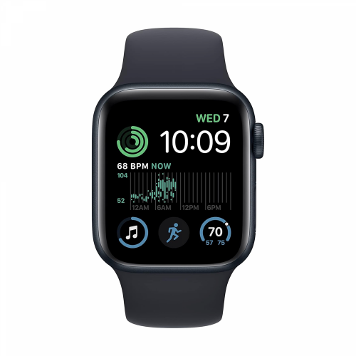 Apple Watch SE (2nd Gen) GPS 44mm Midnight Aluminium Case with Midnight Sport Band (S/M) /MXEJ3/ - 2