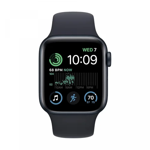 Apple Watch SE (2nd Gen) GPS 44mm Midnight Aluminium Case with Midnight Sport Band (S/M) /MXEJ3/ - 2
