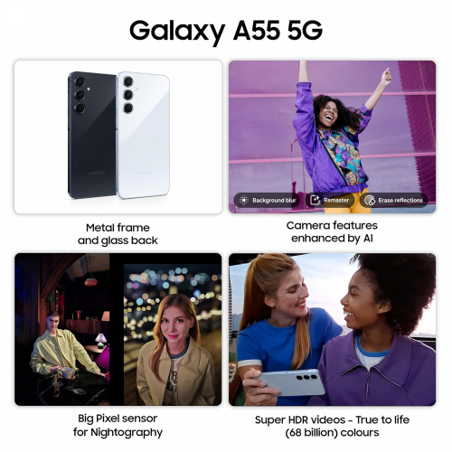Samsung Galaxy A55 8GB+128GB, Light Violet - 2