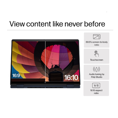 HP ENVY x360 14-fc0142TU, Ultra 5-125U, DDR5 16GB RAM, 512GB PCIe NVMe M.2 SSD, Intel Graphics, 14-inch WUXGA, Multi Touch, Win11 Home, Athmospheric Blue - 5