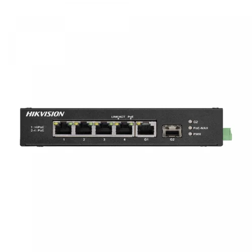 Hikvision 4-Port 10/100Mbps Fast Ethernet Unmanaged Industrial Hi-PoE Switch Without Power Supply DS-3T0306HP / Свич салаалагч , Сүлжээний Төхөөрөмж /