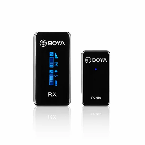 BOYA BY-XM6-S1 Mini Dual Channel Digital True-Wireless Microphone System with iOS Devices (2.4 GHz) - 1