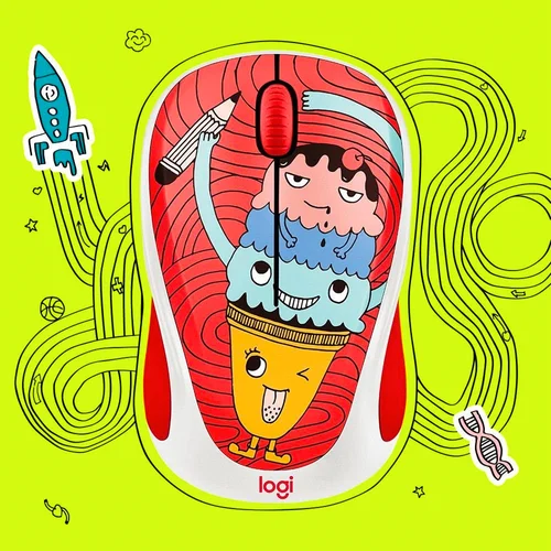 Logitech M238 Doodle Collection Wireless Mouse - 3