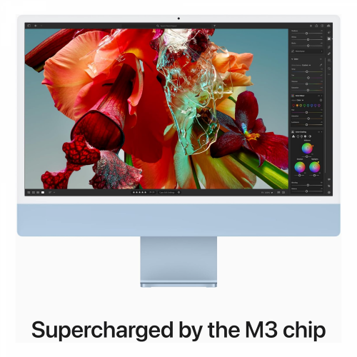 Apple iMac M3 Chip, 8-Core CPU, 8-Core GPU, 8GB RAM, 256GB SSD, 24-inch 4.5K Retina Display, Blue /MQRC3/ - 4