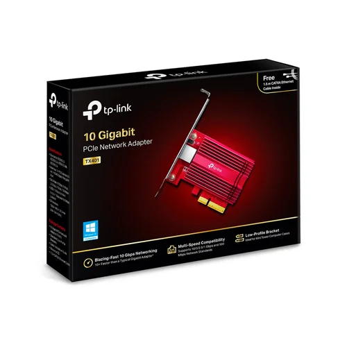 TP-Link TX401 10G PCIe Ethernet Adapter - 4