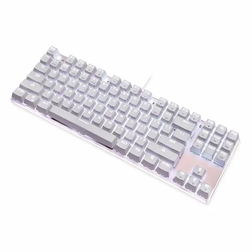 Motospeed K87s Wired Gaming Mechanical Keyboard, White - 4
