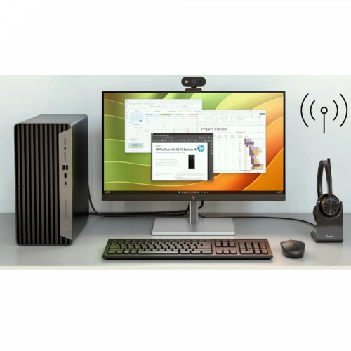 HP Pro Tower 400 G9 Desktop PC Intel Core i7-14700, DDR5 5600Mhz 16GB RAM, 512GB NVMe M.2 SSD, Win11 Home, K&M / Ширээний Компьютер / - 3
