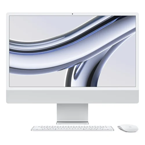 Apple iMac M3 Chip, 8-Core CPU, 10-Core GPU, 8GB RAM, 512GB SSD, 24-inch 4.5K Retina Display, Silver /MQRK3/ - 1
