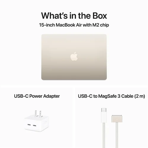 Apple MacBook Air 15.3" M2-chip, 8GB RAM, 256GB SSD Starlight /MQKU3/ - 6