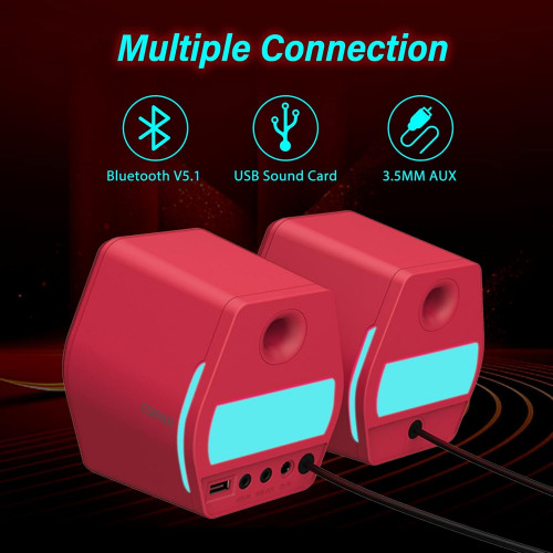 Edifier HECATE G2000 Bluetooth Gaming Speaker, Red / Чанга яригч / - 5