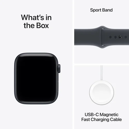 Apple Watch SE (3rd Gen) GPS 44mm Midnight Aluminium Case with Midnight Sport Band (S/M) /MEHN4/ - 6