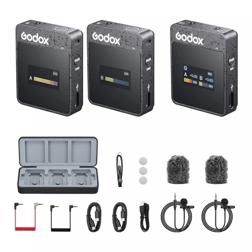 Godox MoveLink II M2 Wireless Lavalier Microphone System / Микрофон / - 1