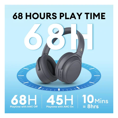 Edifier WH700NB Active Noise Cancelling Bluetooth Headphones, Gray - 3