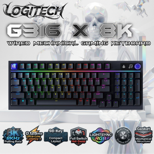 Logitech G316X Wired Mechanical Gaming Keyboard Black - 4