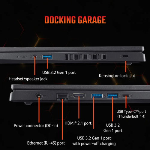 Acer Nitro V 15 ANV15-52-71D6 Intel Core i7-13620H, DDR4 16GB RAM, 512GB PCIe NVMe SSD, NV RTX5050 8GB, 15.6-inch 165Hz IPS FHD, Win11 Home, Black - 5