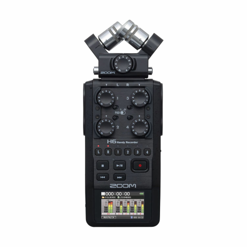 Zoom H6 Portable Handy Recorder with Interchangeable Mic Capsules