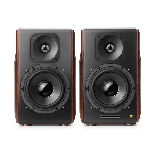 Edifier S3000Pro Powered Wireless Bookshelf Speakers System, Brown - 2