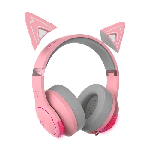 Edifier HECATE G5BT CAT Hi-Res Bluetooth Gaming Headset, Pink - 4