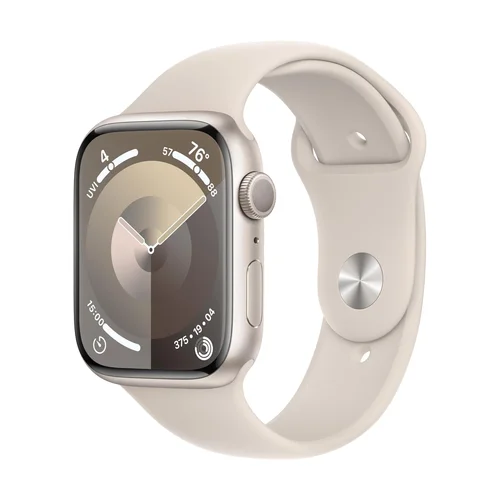Apple Watch Series 9 GPS 45mm Starlight Aluminium Case with Starlight Sport Band (M/L) /MR973/ - 1