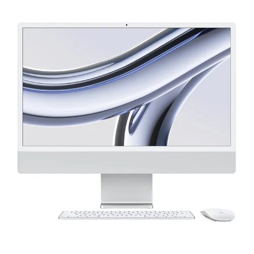 Apple iMac M4 Chip, 10-Core CPU, 10-Core GPU, 16GB RAM, 256GB SSD, 24-inch 4.5K Retina Display, Silver /MWUU3/ - 1