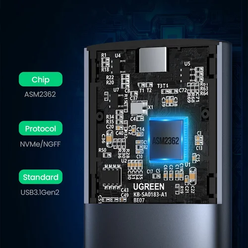 UGREEN USB-C to M.2 NVMe SSD Enclosure (10902) - 2