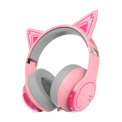 Edifier HECATE G5BT CAT Hi-Res Bluetooth Gaming Headset, Pink - 1