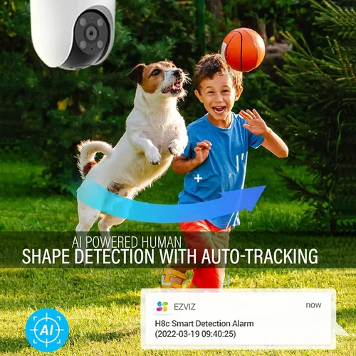 EZVIZ CS-H8c Pro 4K Pan & Tilt Wi-Fi Camera (R200-8H8WKFL) - 5