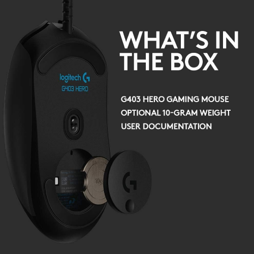 Logitech G403 Hero Wired Gaming Mouse Black - 4