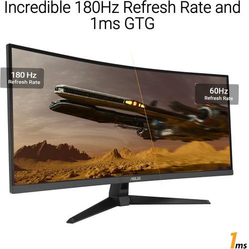 ASUS TUF Gaming VG34VQL3A 34-inch 180Hz Curved 2K Monitor - 3