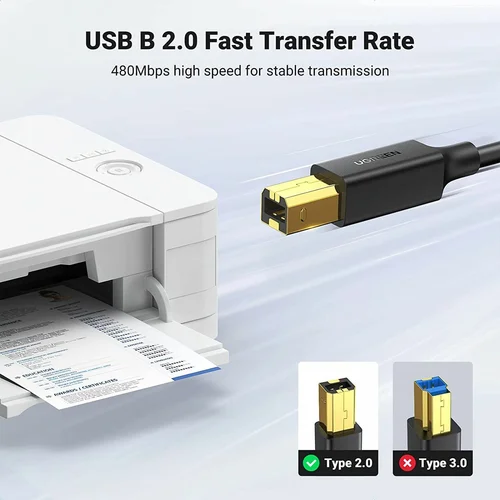 UGREEN USB 2.0 to BM Printer Cable 5m (10352) - 3