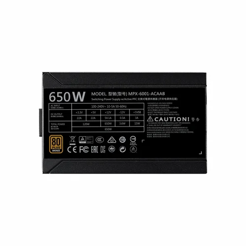 Cooler Master GX 650W Power Supply /No Warranty/ / Тэжээлийн блок / - 2