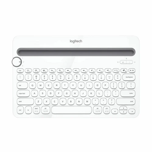 Logitech K480 Multi-Device Bluetooth Wireless Keyboard, White - 1