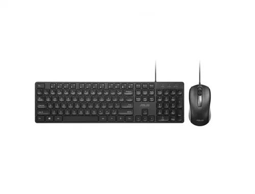 Asus CU100 Wired Keyboard and Mouse, Black - 1