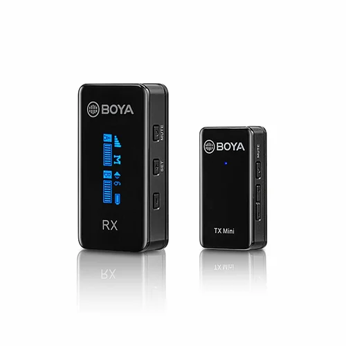 BOYA BY-XM6-S1 Mini Dual Channel Digital True-Wireless Microphone System with iOS Devices (2.4 GHz) - 2