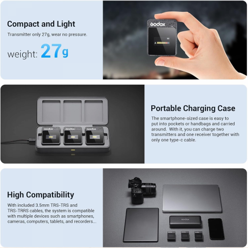 Godox MoveLink II M2 Wireless Lavalier Microphone System / Микрофон / - 4