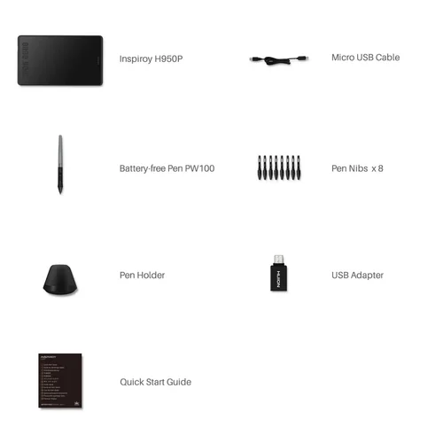 Huion Inspiroy H950P Graphic Drawing Pen Tablet / Зурдаг Таблет / - 4
