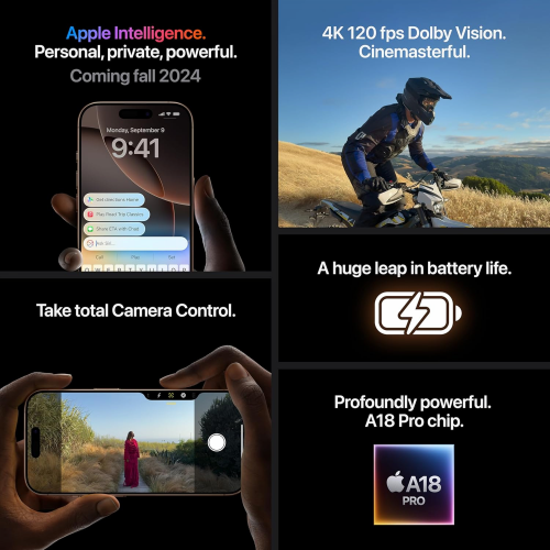 Apple iPhone 16 Pro 256GB, Desert Titanium - 5