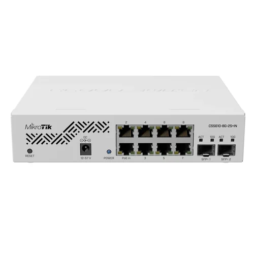 MikroTik CSS610-8G-2S+IN 8-Port Gigabit Managed Network Switch / Свич салаалагч , Сүлжээний Төхөөрөмж / - 1