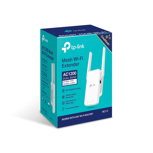 TP-Link RE315 AC1200 Dual-Band Wireless Mesh Wi-Fi Range Extender - 4