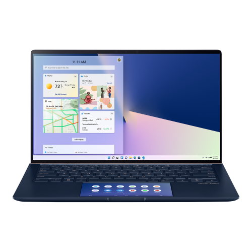 ASUS ZenBook 14 UX434FQ-A5050T Intel core i5-10210U, 8GB DDR3 RAM, 512GB SSD, NVIDIA MX350 2GB, 14 inch, Win10 home with ScreenPad 2.0
