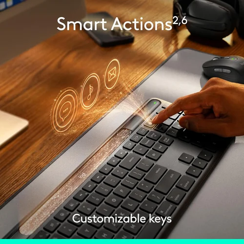 Logitech K980 Signature Wireless Slim Solar+ Keyboard Black - 2