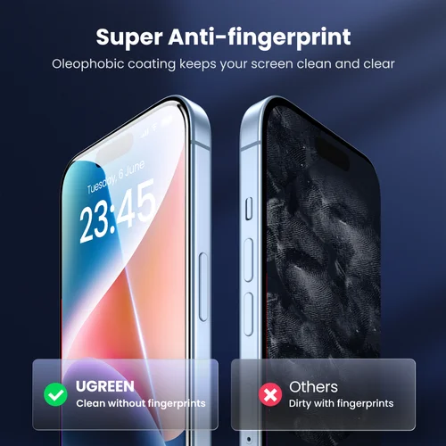 UGREEN 6.7" HD Tempered Glass Screen Protector for iPhone 15 Pro Max (25593) - 4