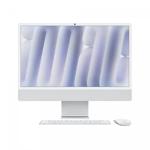 Apple iMac M4 Chip, 8-Core CPU, 8-Core GPU, 16GB RAM, 256GB SSD, 24-inch 4.5K Retina Display, Silver /MWUC3/ - 1