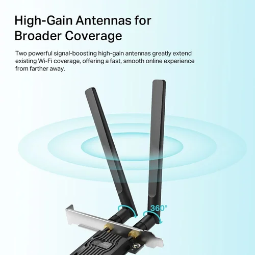 TP-Link Archer TX20E AX1800 Wi-Fi 6 Bluetooth 5.2 PCIe Adapter - 3