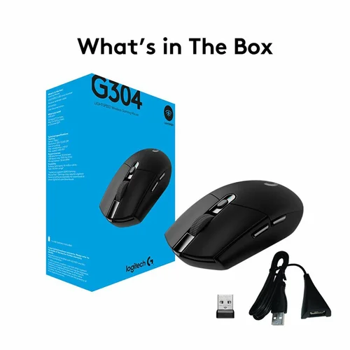 Logitech G304 Lightspeed Wireless Gaming Mouse, Black - 2