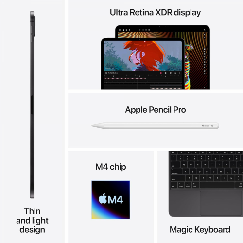 Apple iPad Pro 13-inch (7th gen) M4 Chip Wi-Fi 512GB Space Black /MVX43/ / Таблет / - 5
